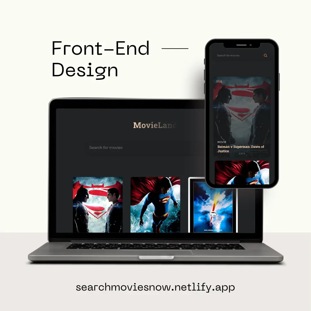 Front-End Development for MovieLand website
