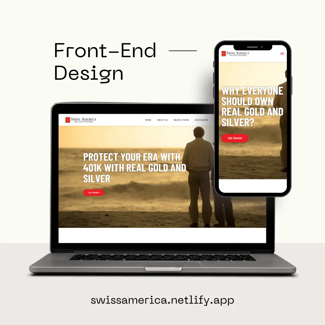 Front-End Development for Swiss America Website