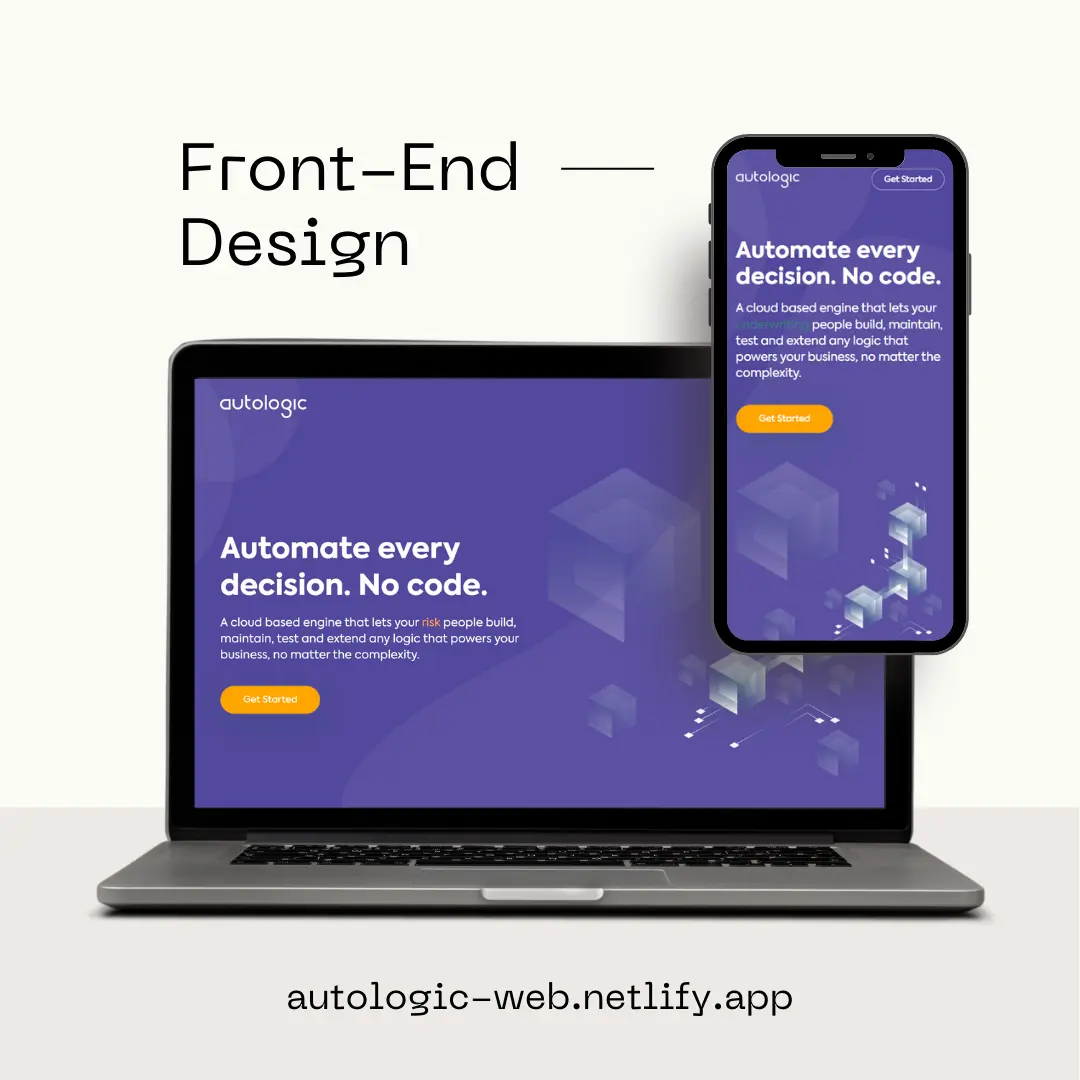 Front-End Development for Autologic Landing Page