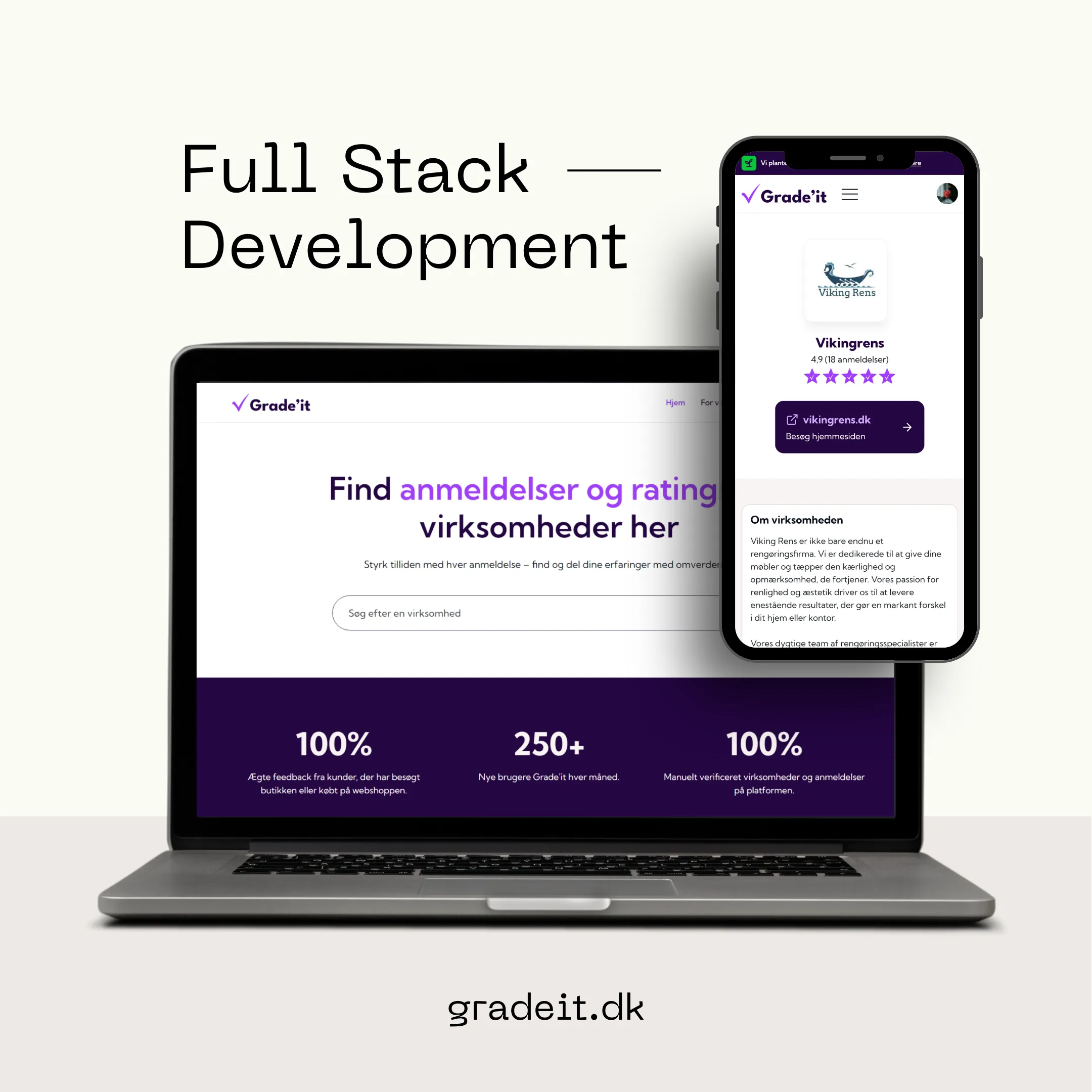 Full Stack Development for Grade'it